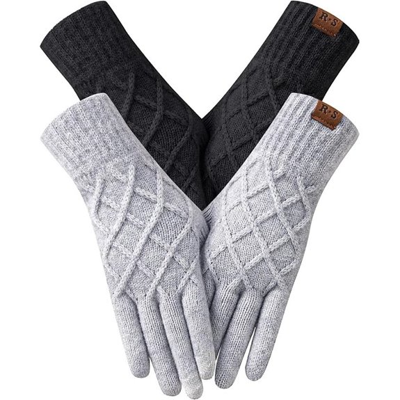 REACH STAR Winter Touch Screen Gloves for Women