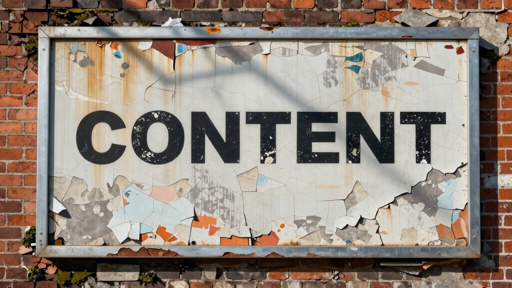 content visibility declines over time