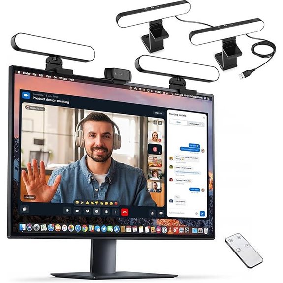 dual lamp video conference light