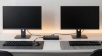 dual monitors single keyboard
