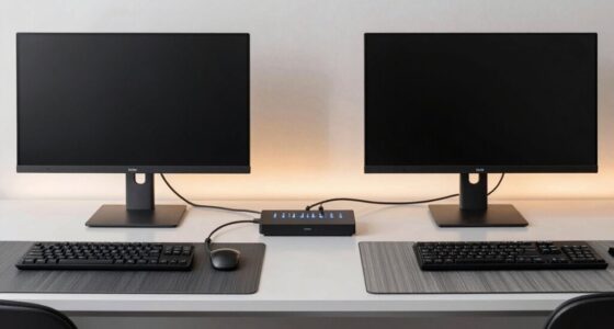 dual monitors single keyboard