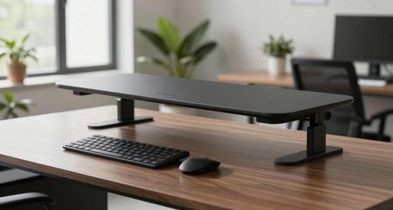 ergonomic keyboard tray setup