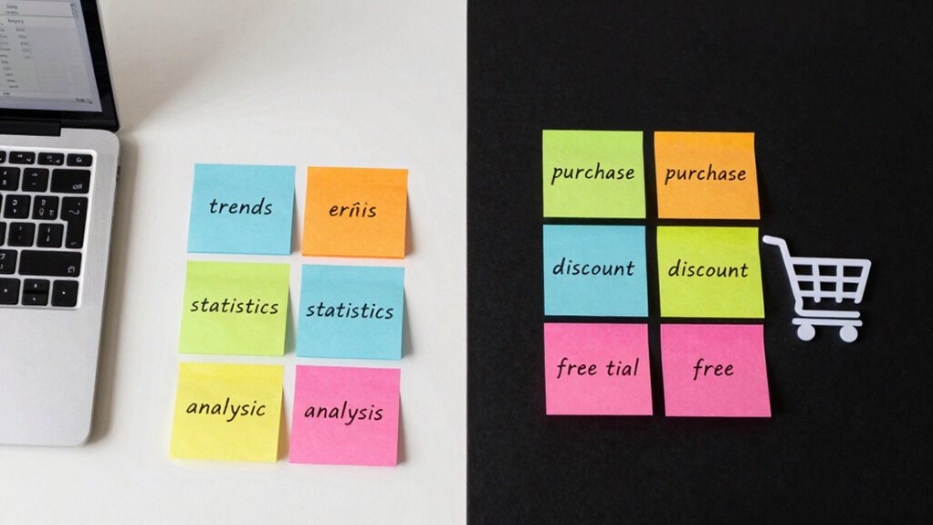 keywords differentiate user intent