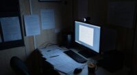 poor lighting makeshift setup