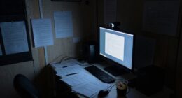 poor lighting makeshift setup