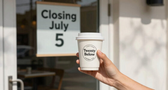 Twenty Below Coffee Co. closing July 5