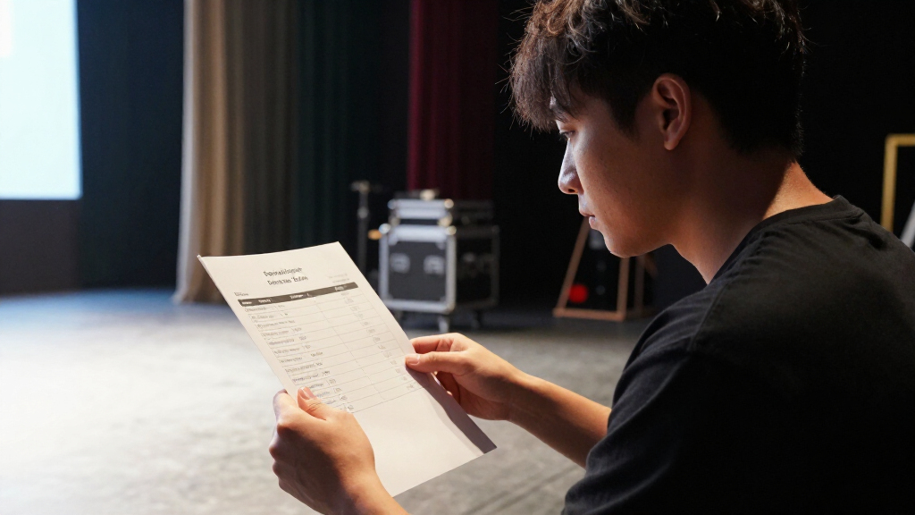 Efficient Show-Day Planning For Solo Acts With One-Page Sheets